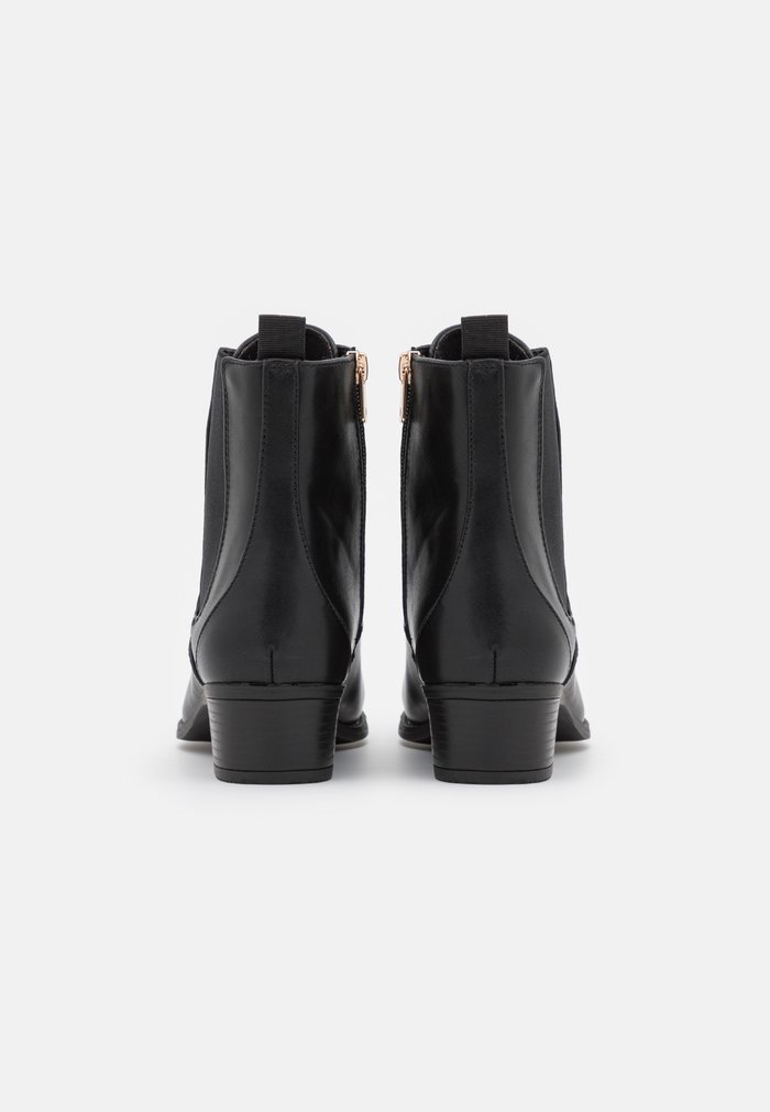 Bottines Anna Field Dentelle up Block heel Zip UP Noir Femme | AYM-1185971